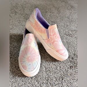 Jenn Ardor Pink & Purple Canvas Slip-On Sneakers - Size 6 - NWOT